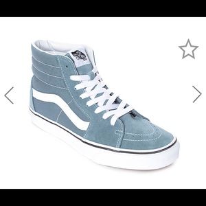 Vans Sk8-Hi blue-grey and white.